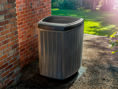 An AC unit outside an El Paso home